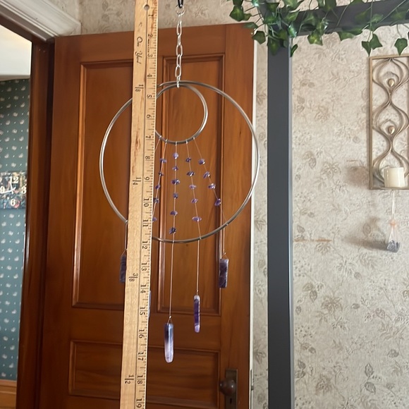 Amethyst Suncatcher Natural Crystal Healing Window Decor - Picture 7 of 8